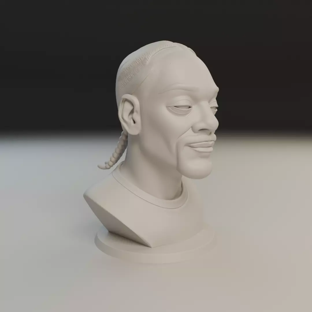 bust of man 3D print model_11