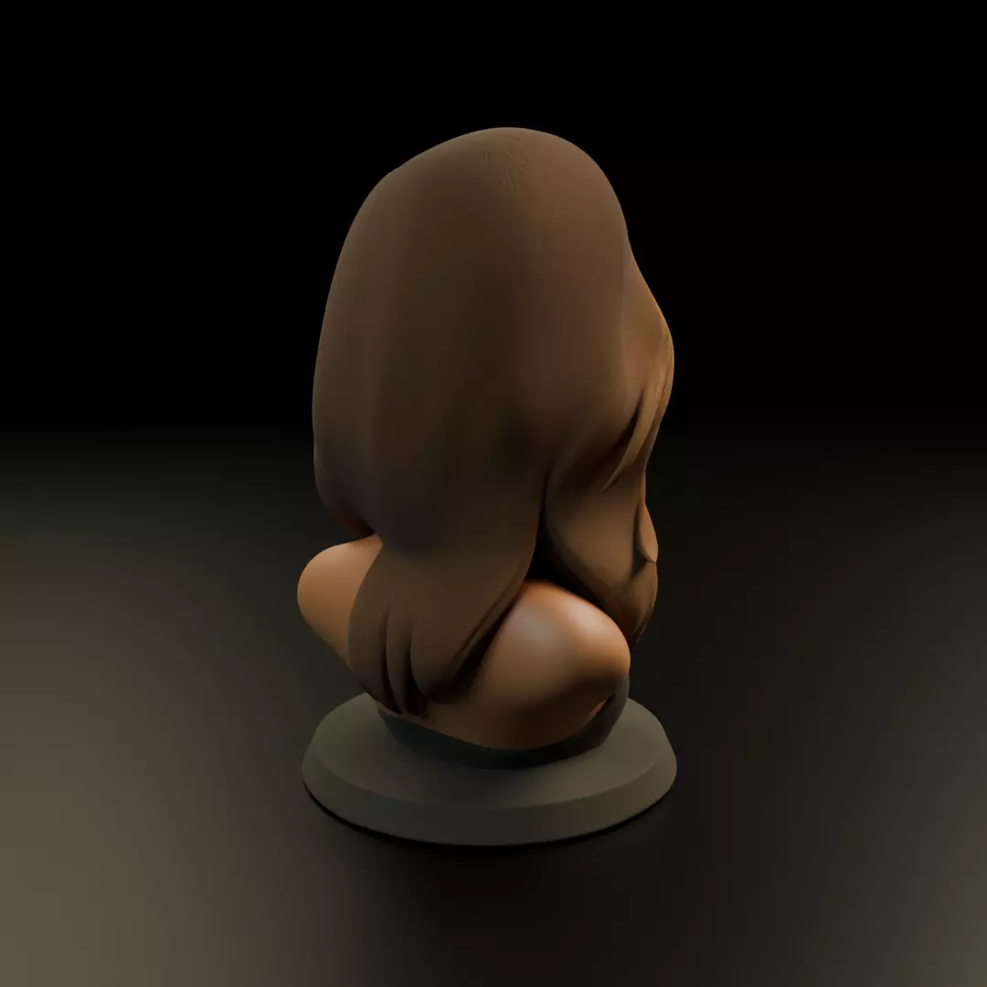 bust of woman 3D print model_14