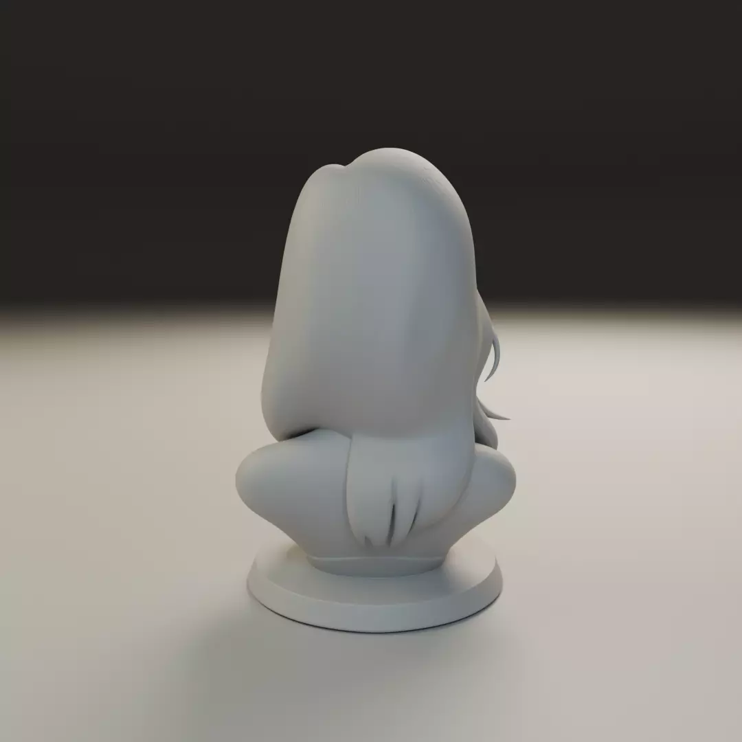 bust of woman 3D print model_5