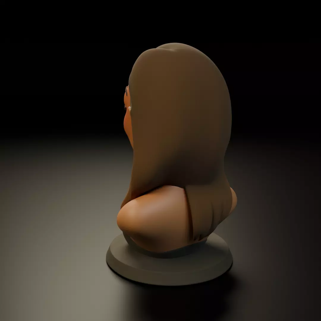 bust of woman 3D print model_8
