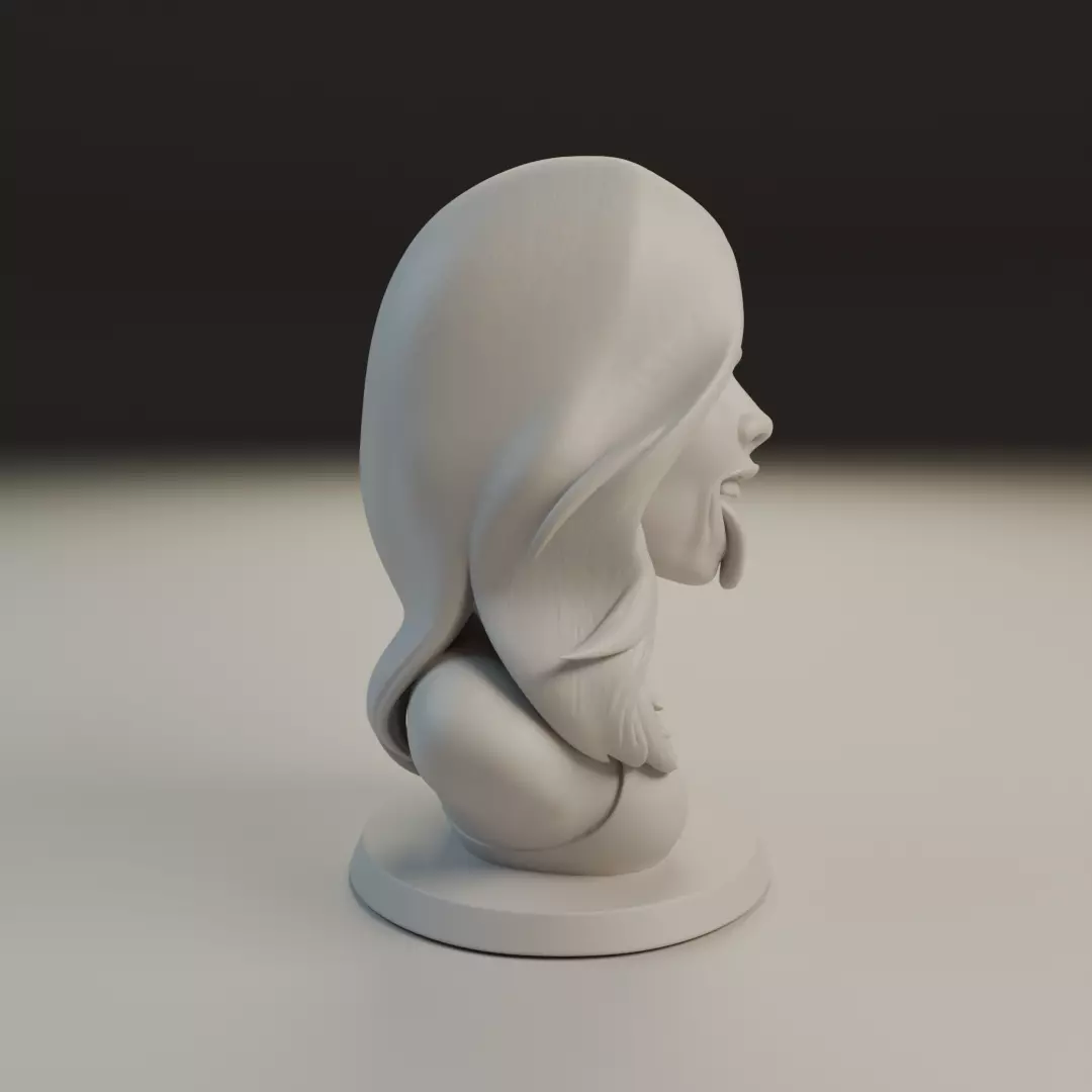 bust of woman 3D print model_1