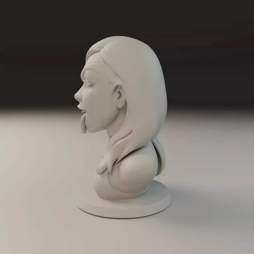 bust of woman 3D print model_3