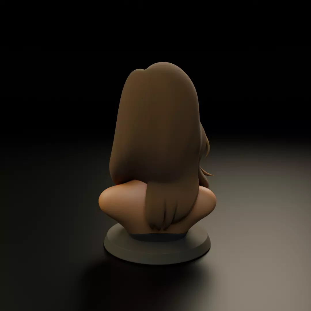 bust of woman 3D print model_6