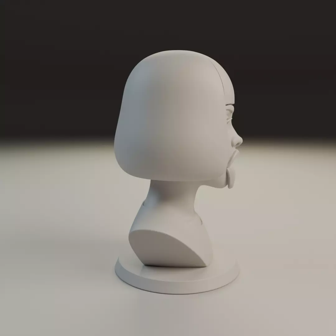 bust of woman 3D print model_2