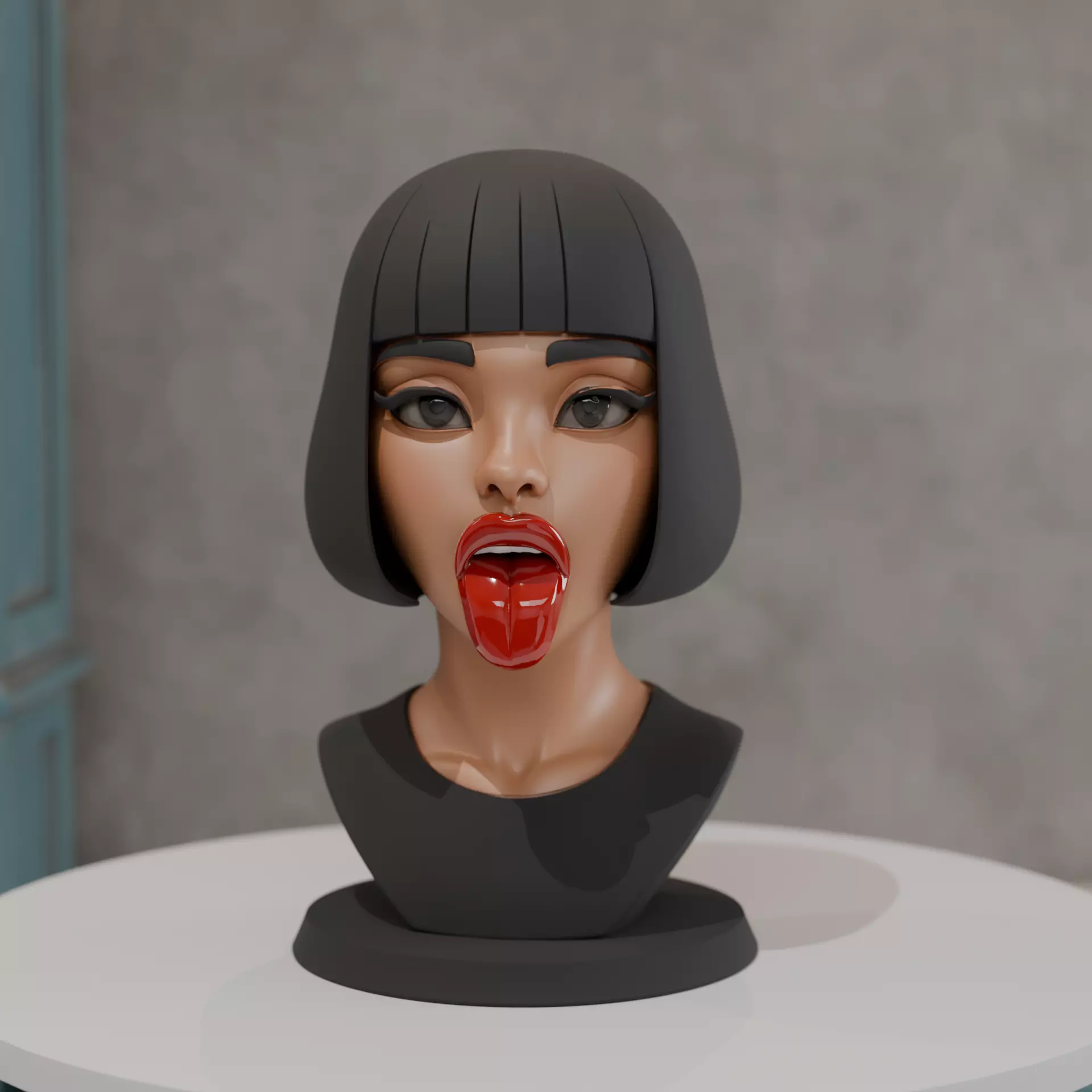 bust of woman 3D print model_0