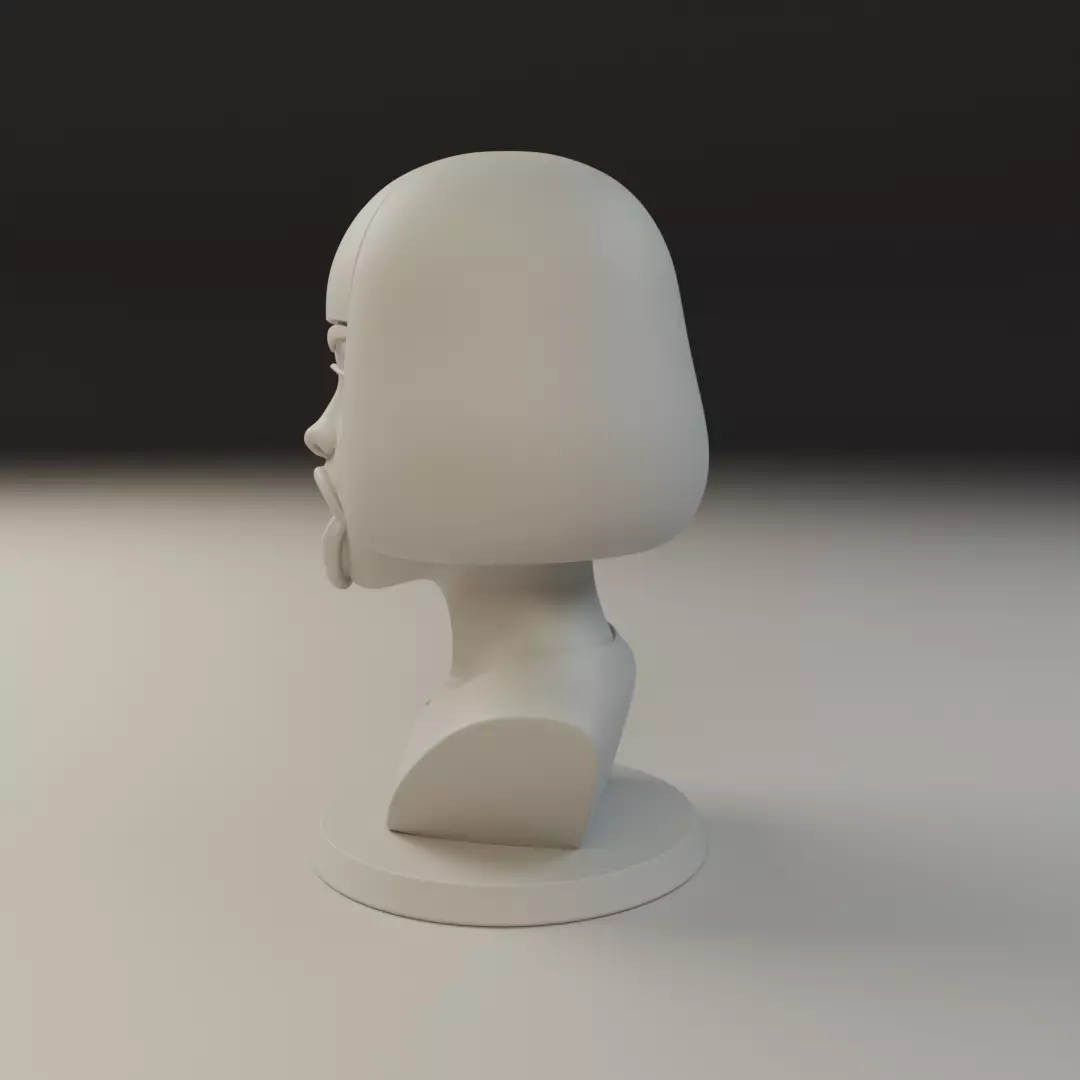 bust of woman 3D print model_4