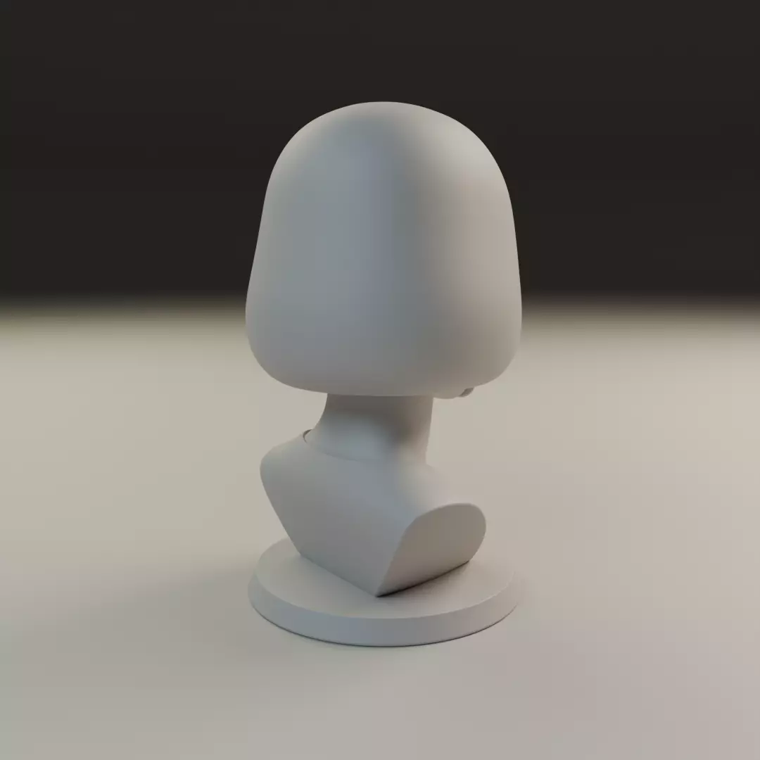 bust of woman 3D print model_14