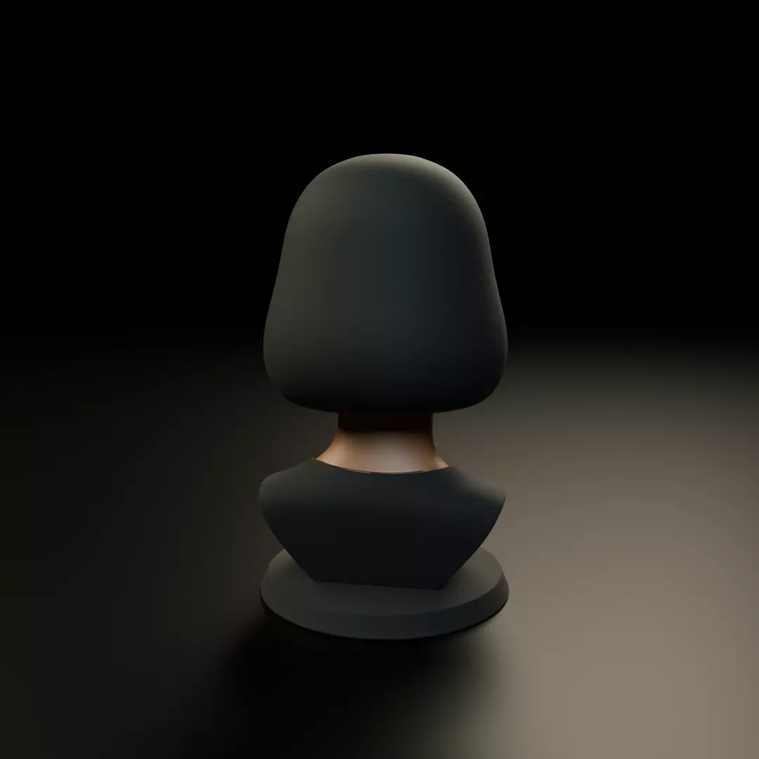 bust of woman 3D print model_5