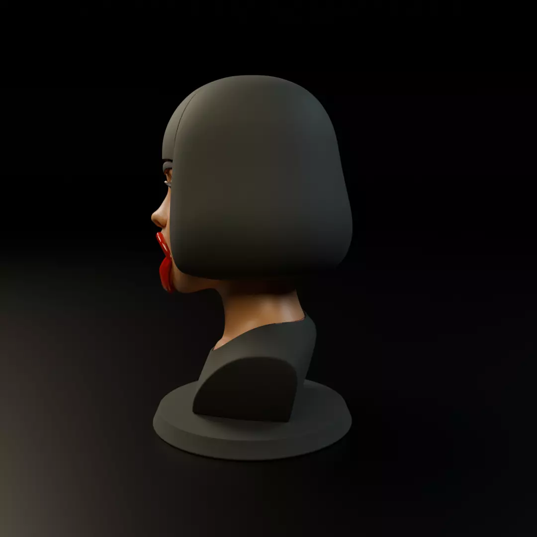 bust of woman 3D print model_3