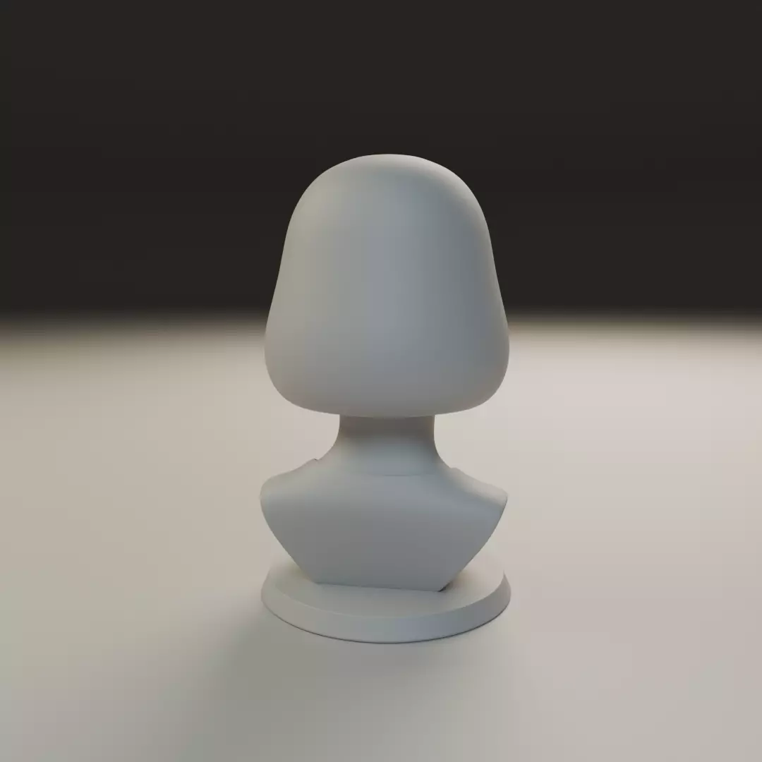 bust of woman 3D print model_6