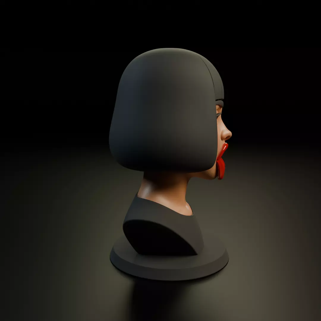 bust of woman 3D print model_1