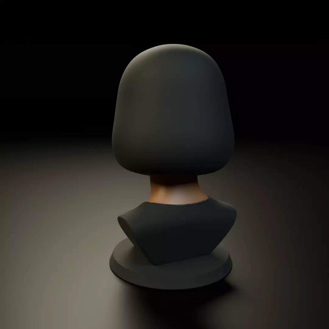 bust of woman 3D print model_7
