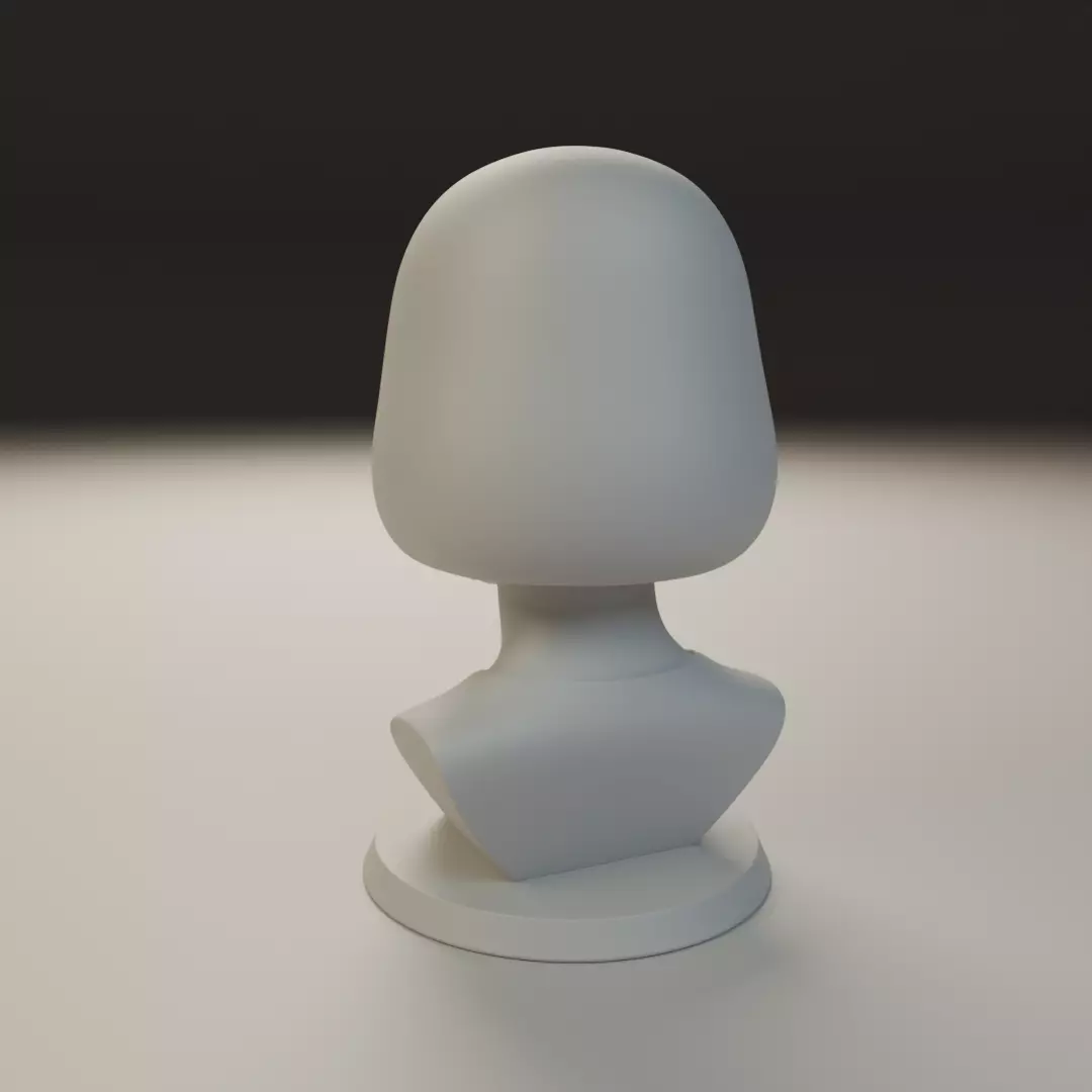 bust of woman 3D print model_8