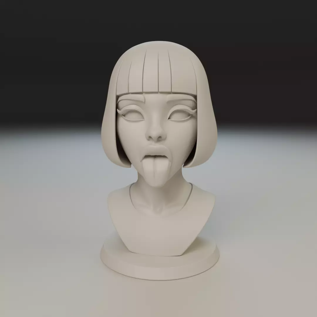 bust of woman 3D print model_16