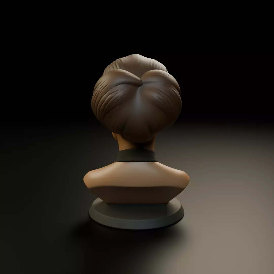 bust of woman 3D print model_6