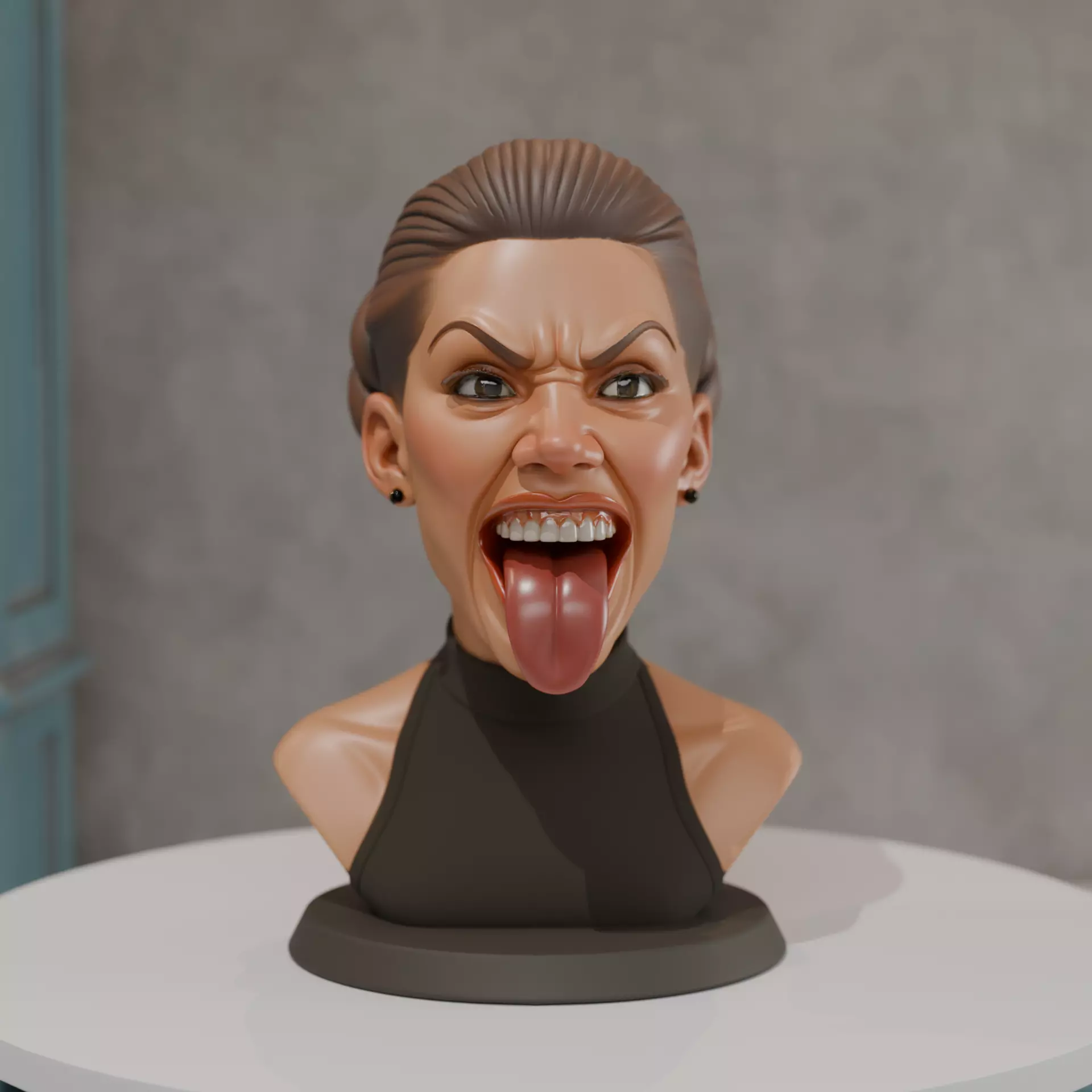 bust of woman 3D print model_0