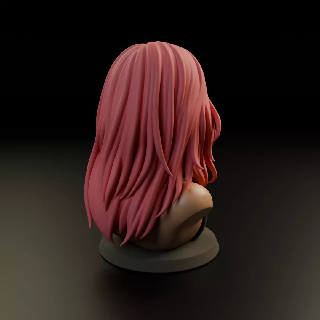 bust of woman 3D print model_14
