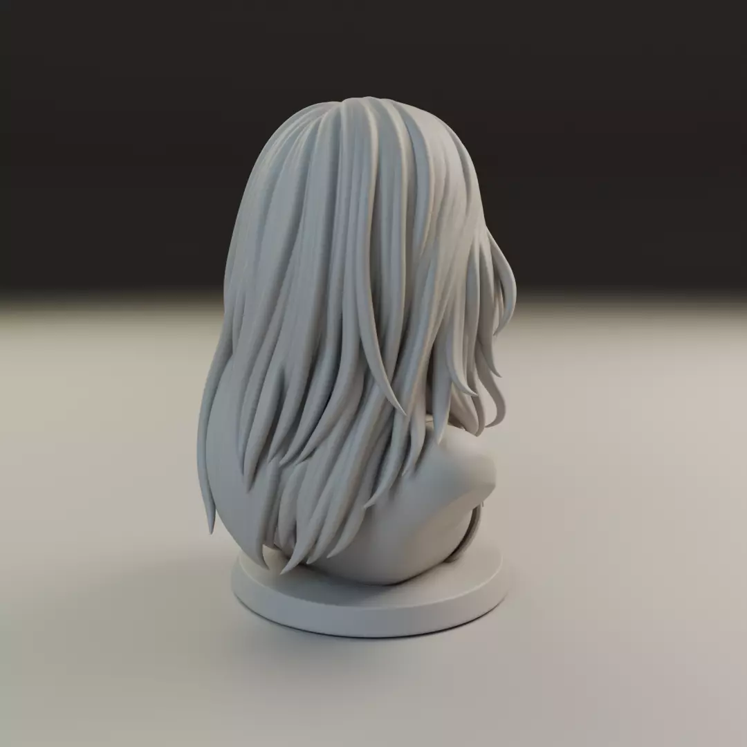 bust of woman 3D print model_13