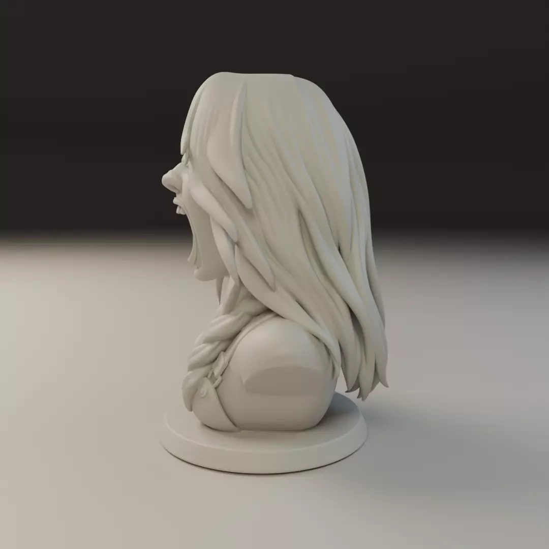 bust of woman 3D print model_3