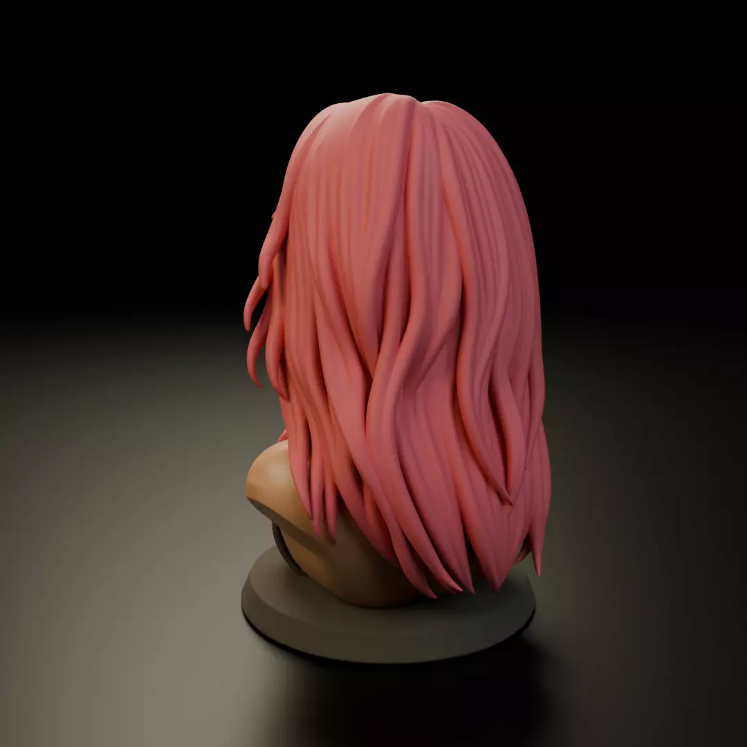 bust of woman 3D print model_8