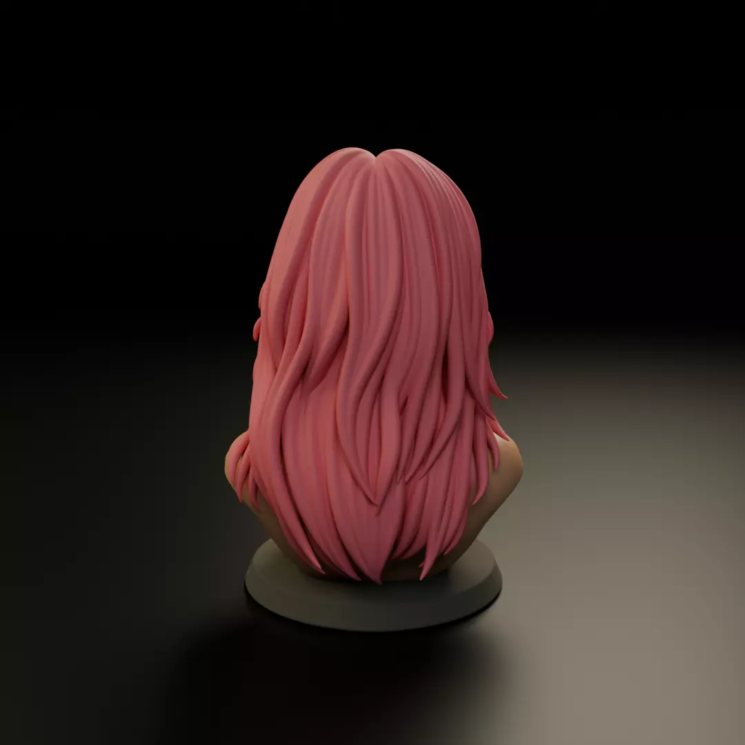bust of woman 3D print model_6