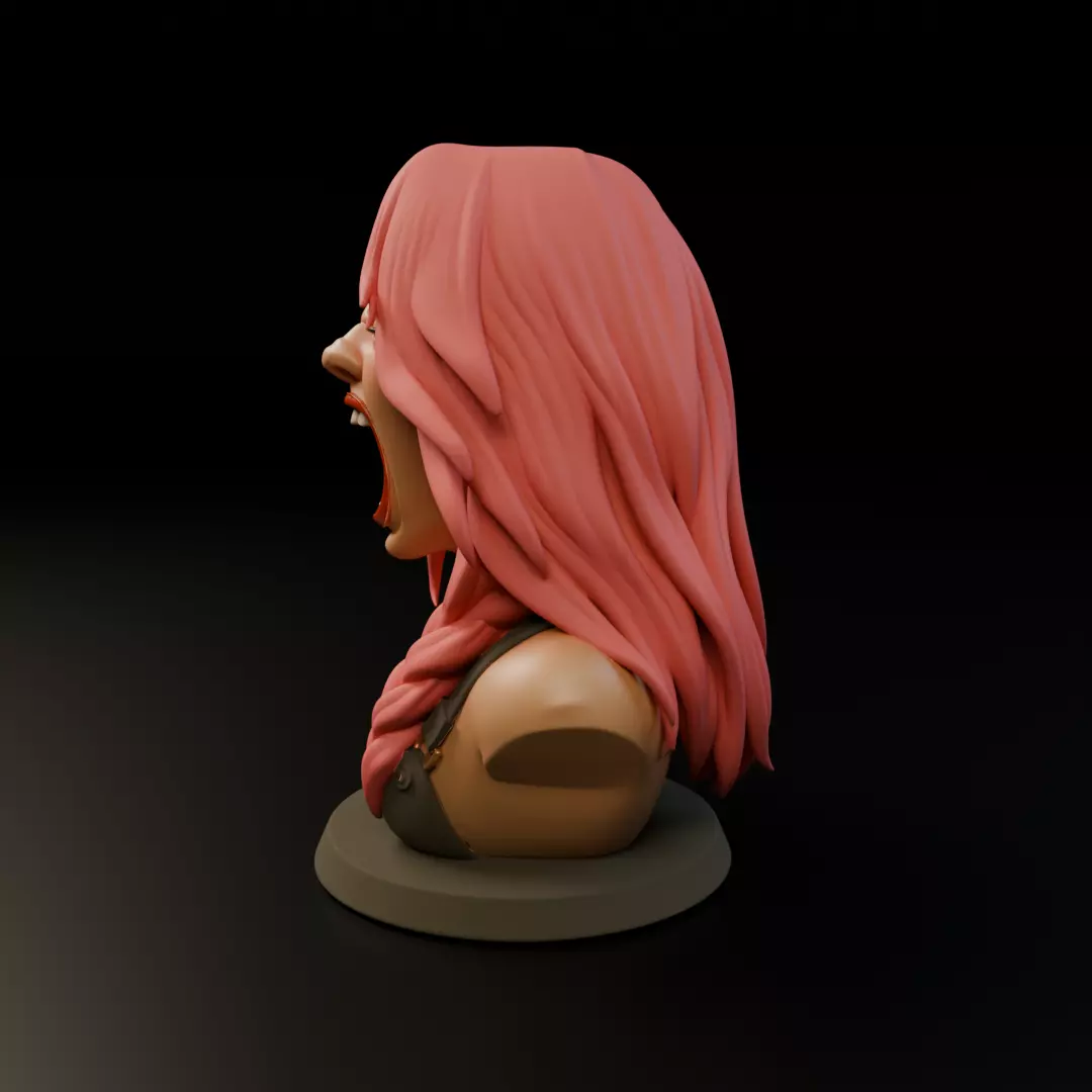 bust of woman 3D print model_4