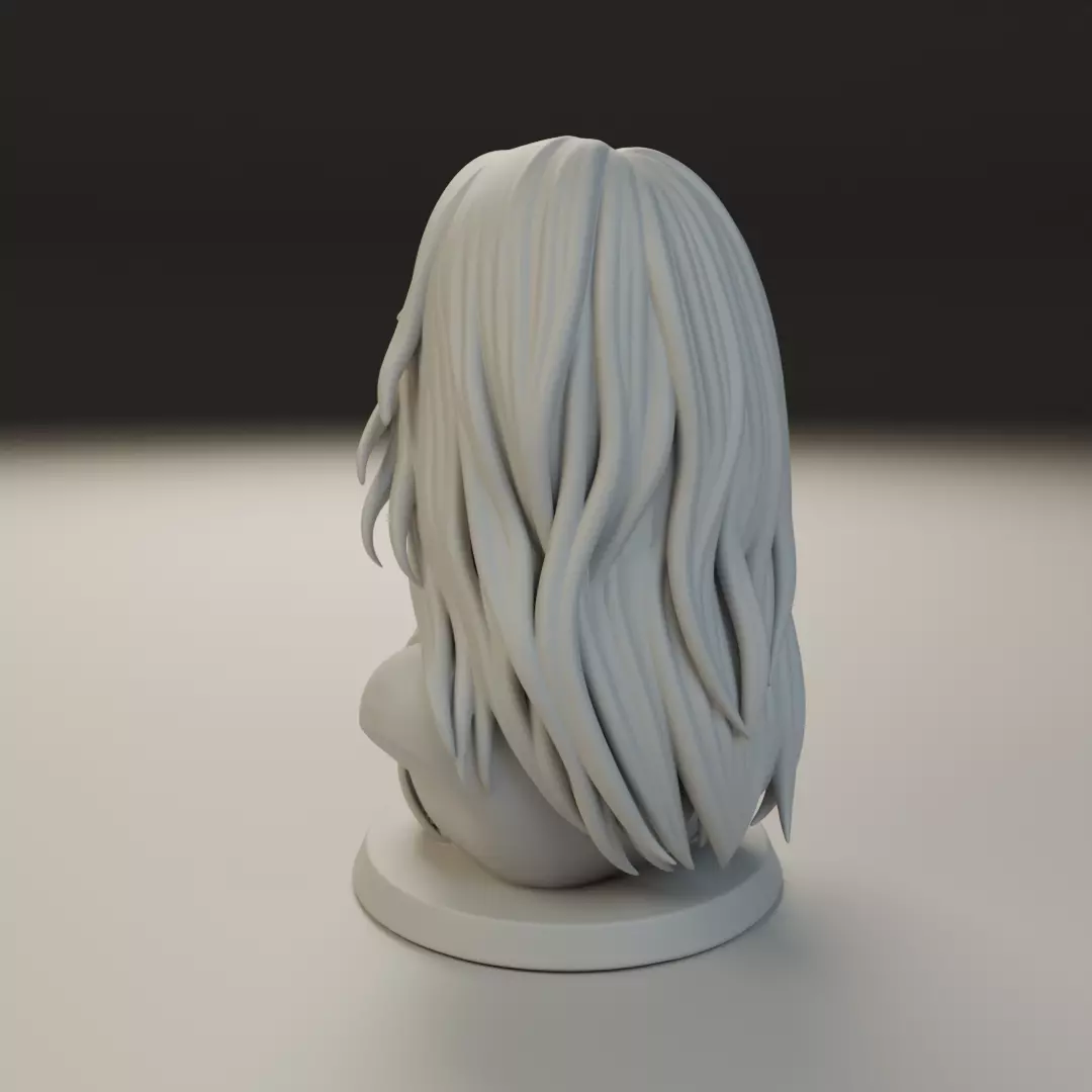 bust of woman 3D print model_7