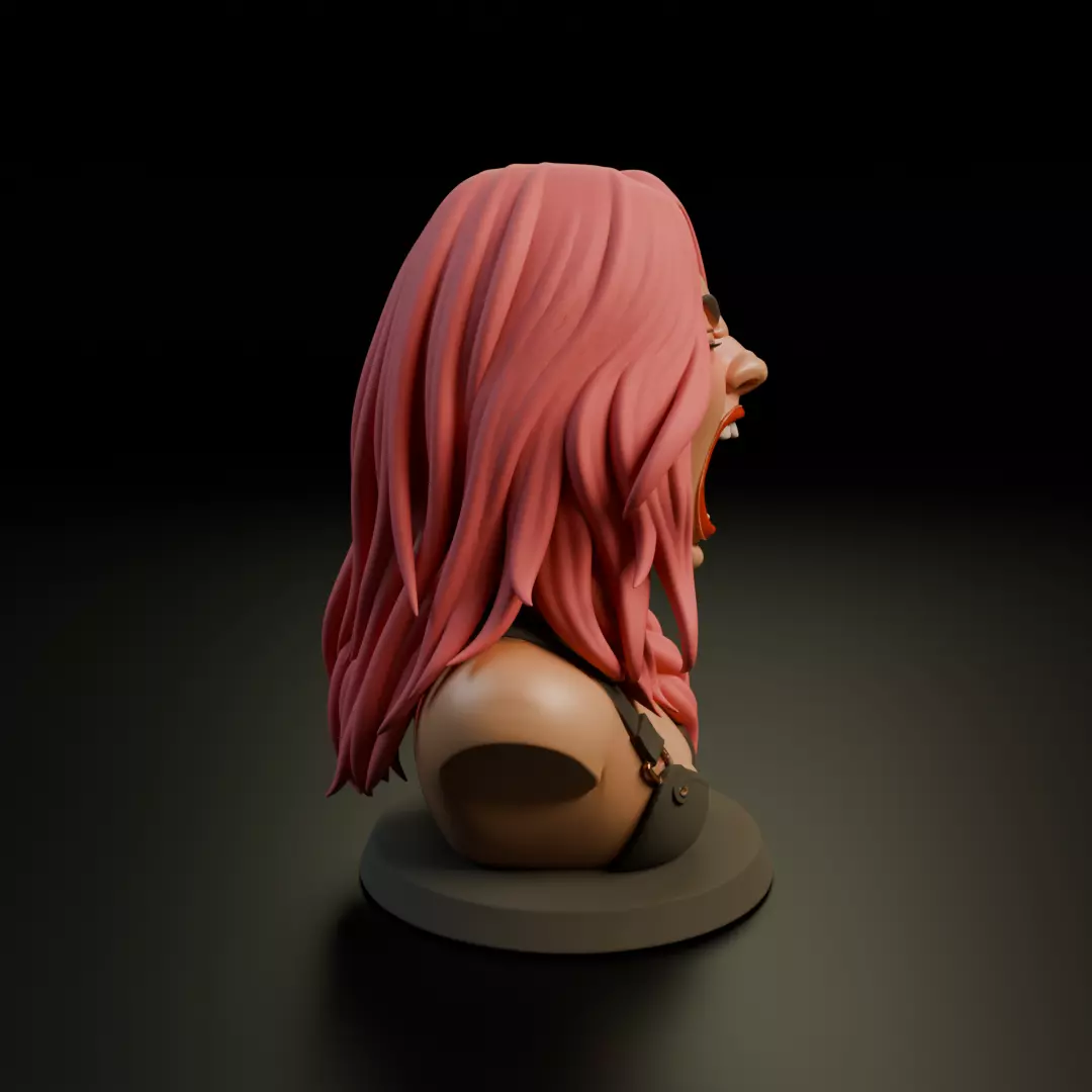 bust of woman 3D print model_2