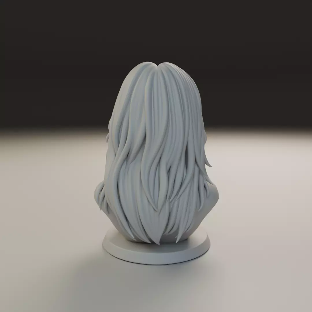bust of woman 3D print model_5