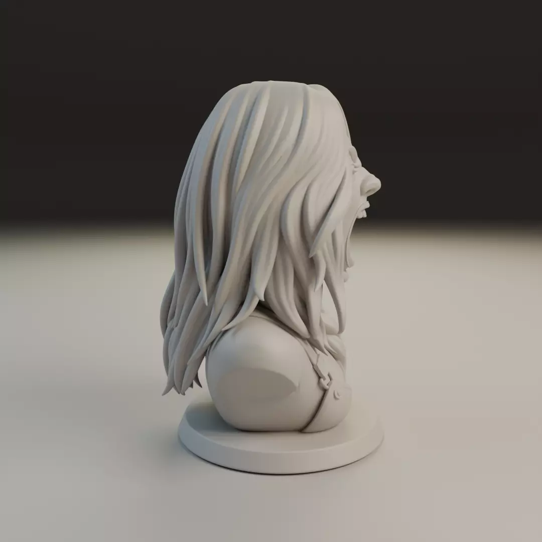 bust of woman 3D print model_1