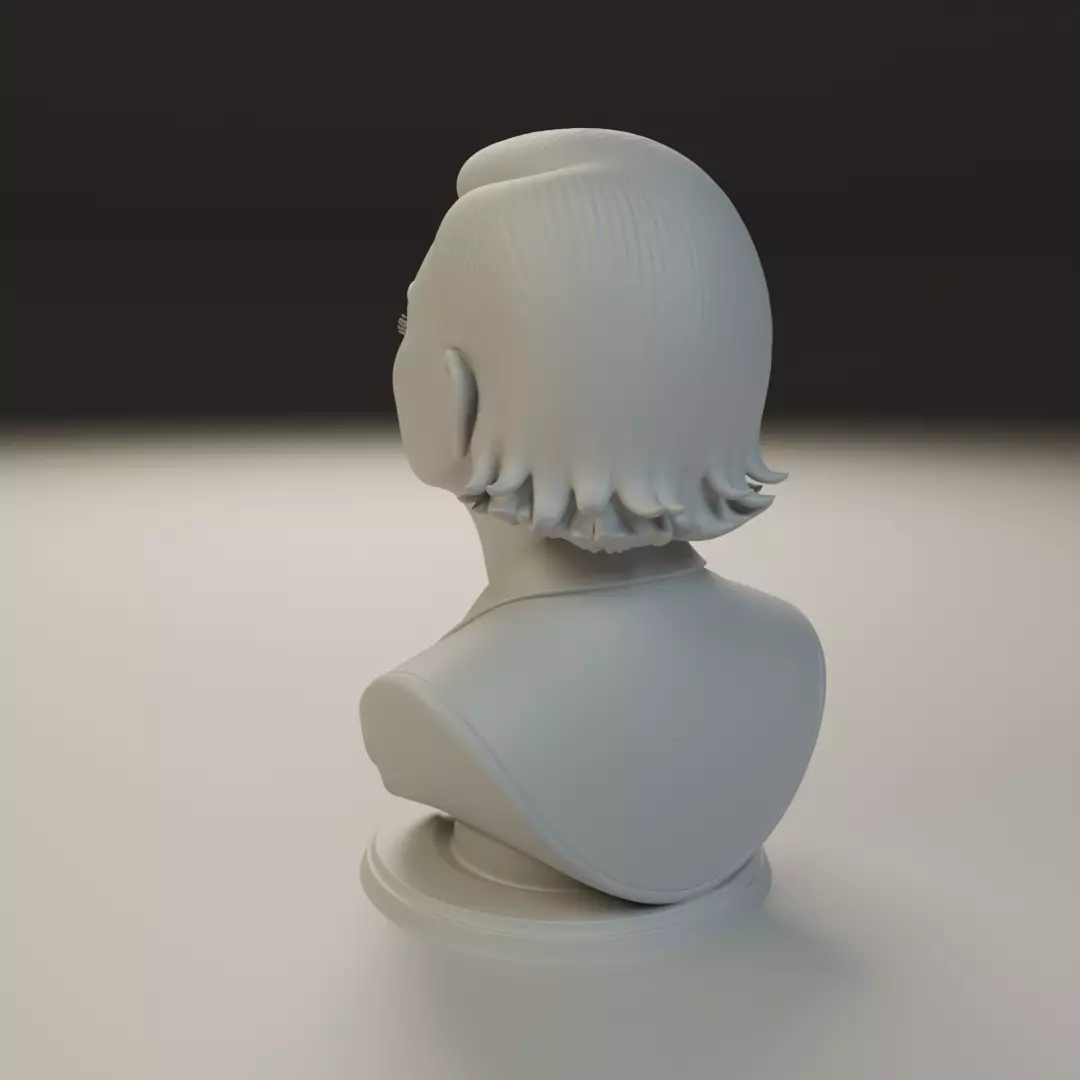 bust of woman 3D print model_8