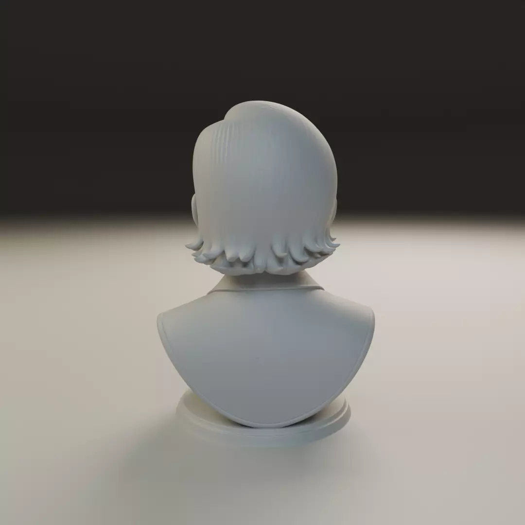 bust of woman 3D print model_6