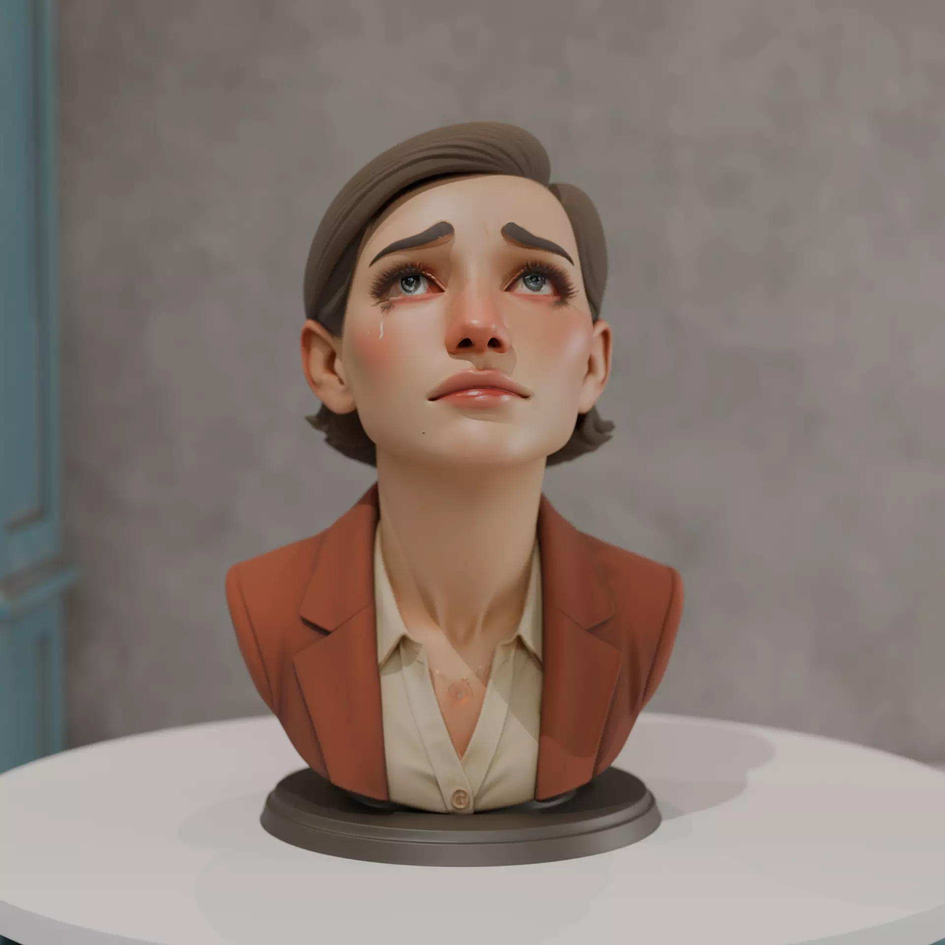 bust of woman 3D print model_0