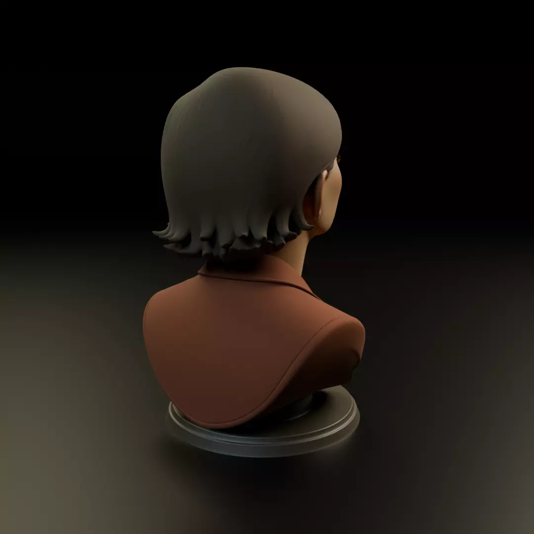 bust of woman 3D print model_13