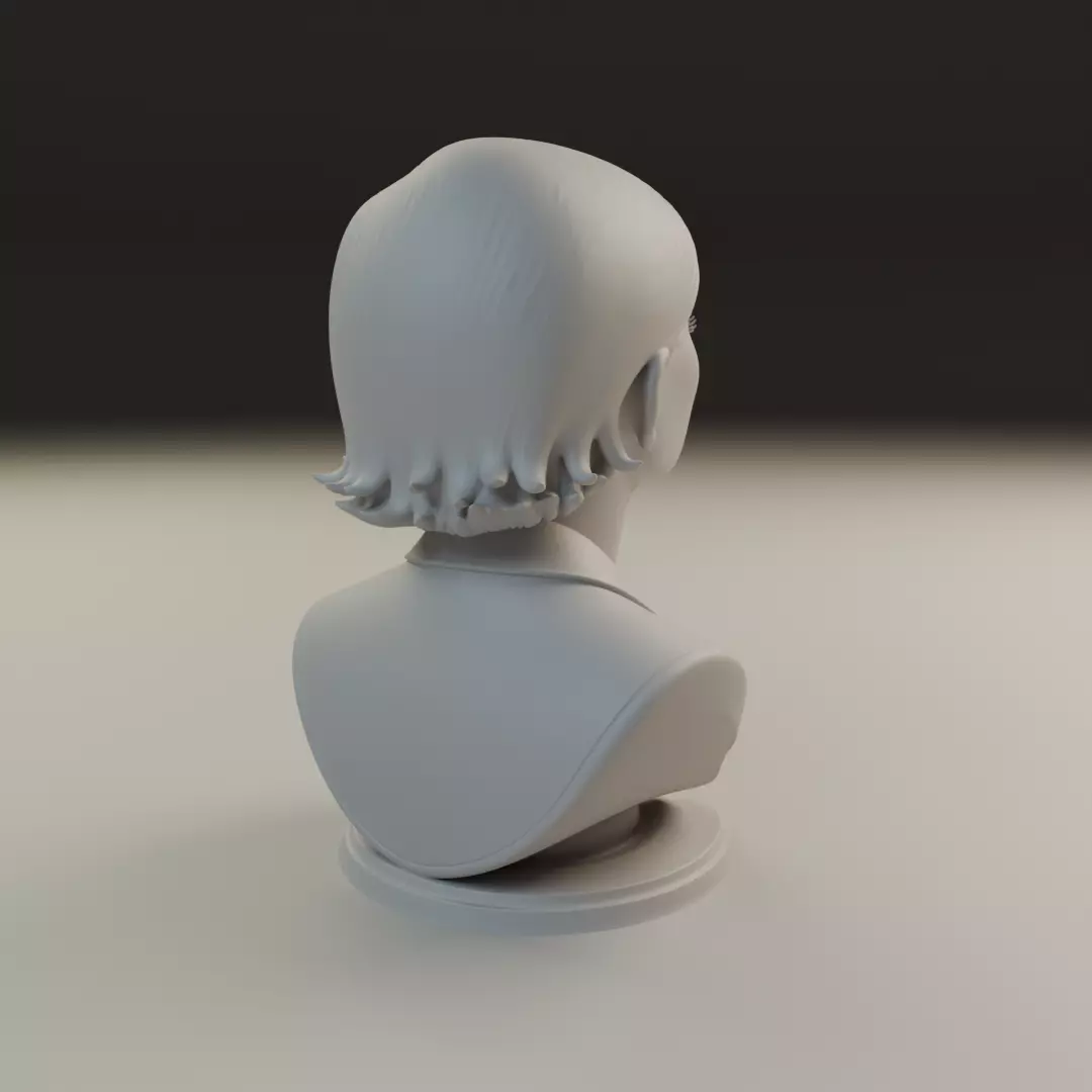 bust of woman 3D print model_14