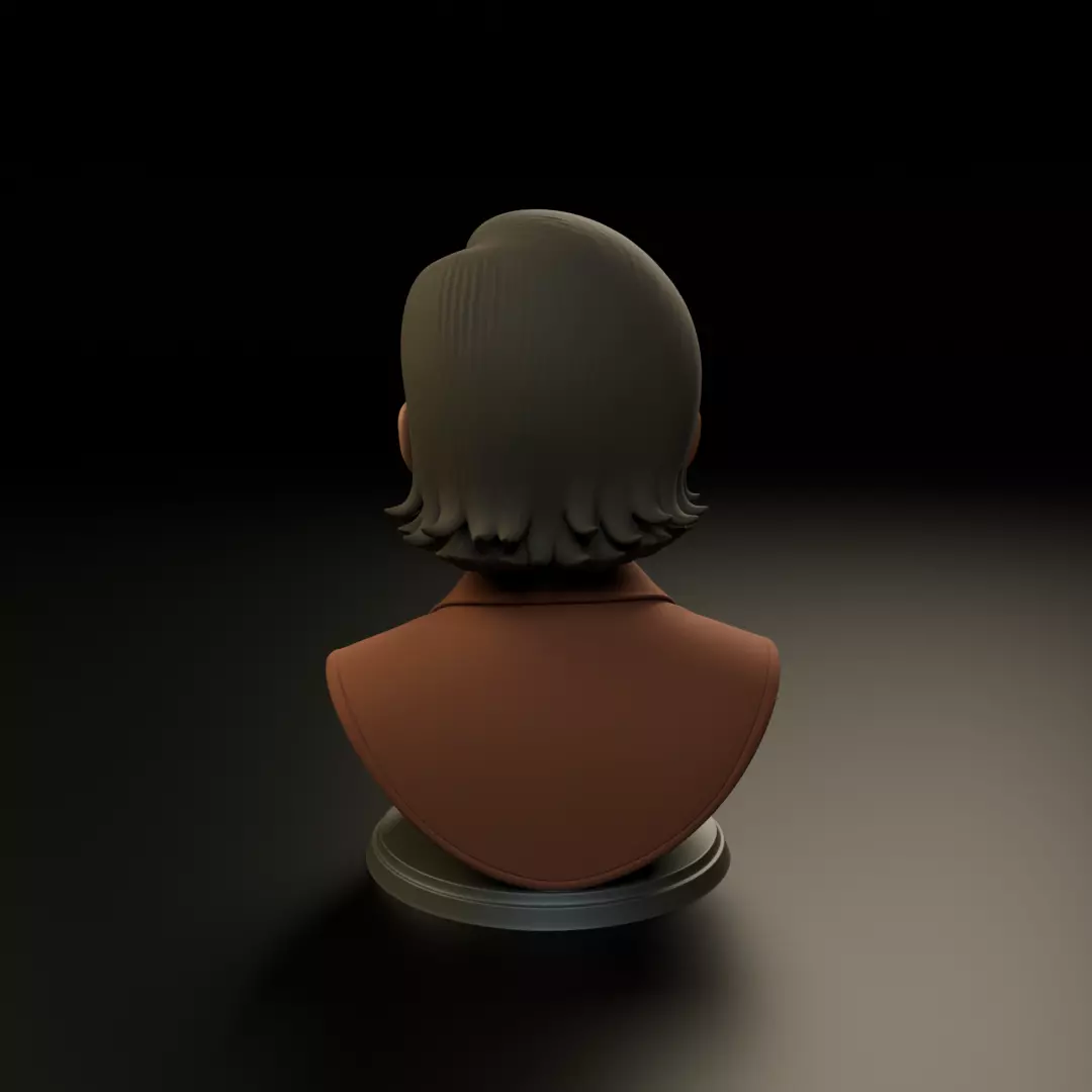 bust of woman 3D print model_5