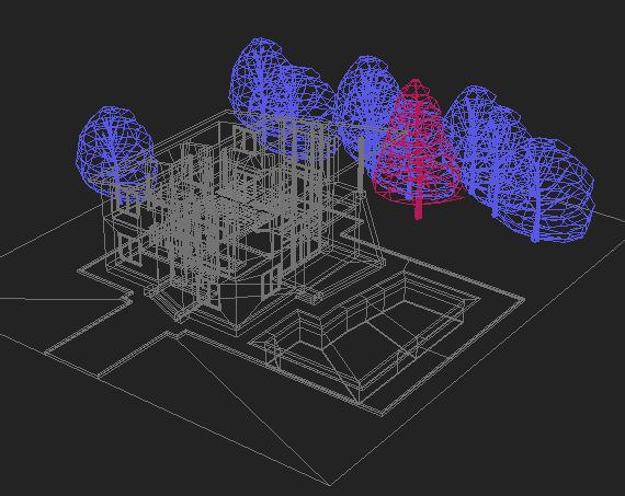 House with swimming pool 3D model_6