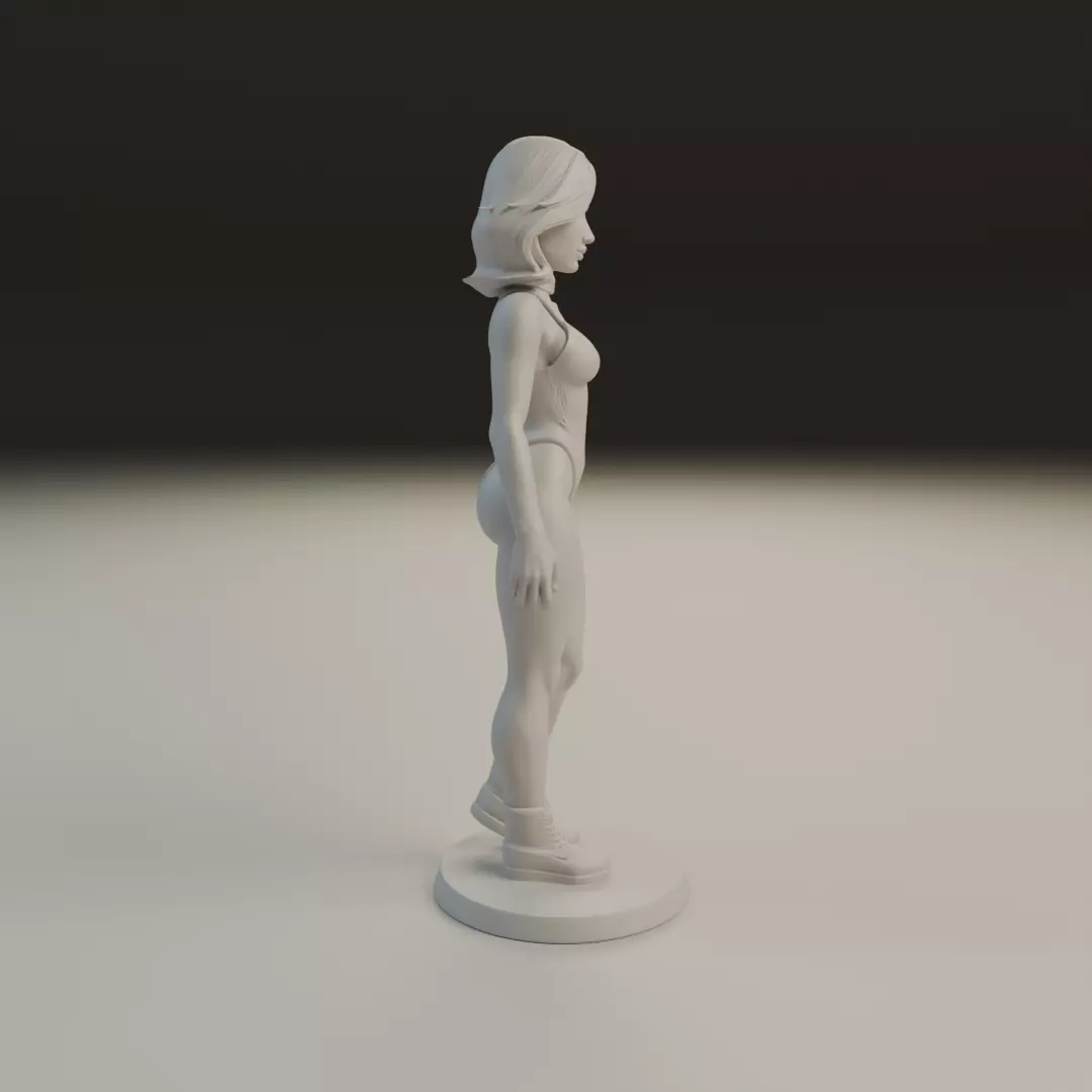 pin up bikini 3D print model_2