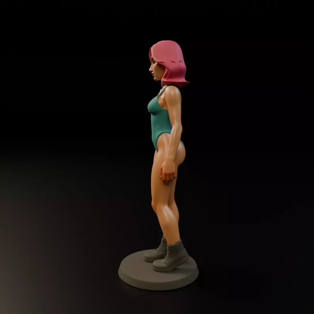 pin up bikini 3D print model_3