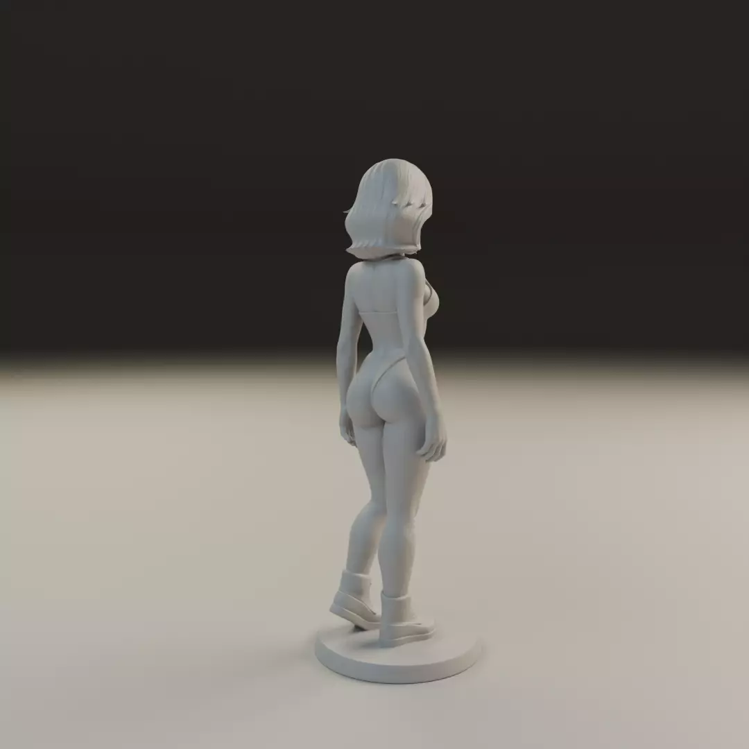 pin up bikini 3D print model_14