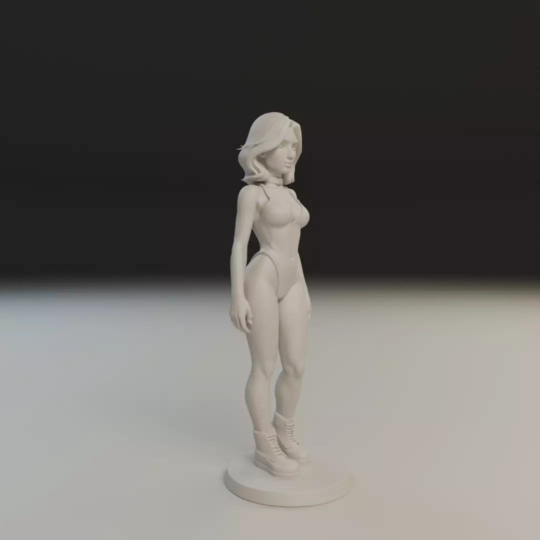 pin up bikini 3D print model_12
