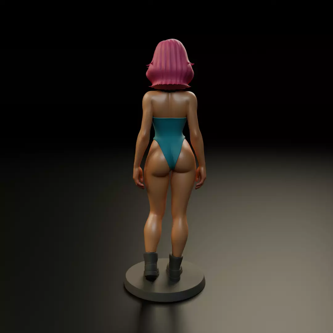 pin up bikini 3D print model_5