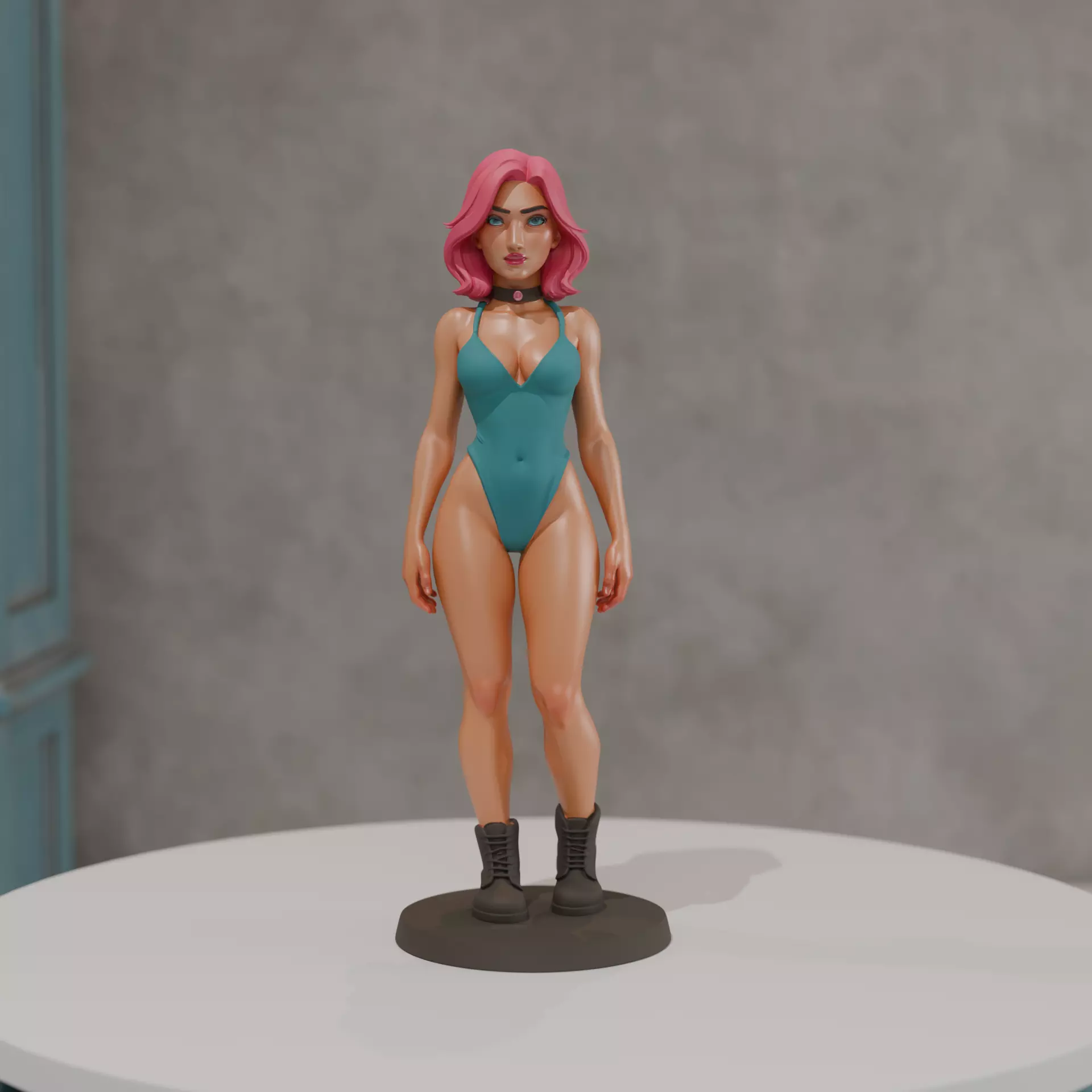 pin up bikini 3D print model_0