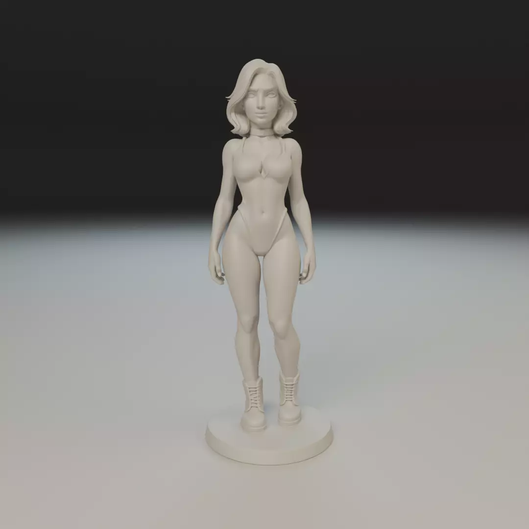 pin up bikini 3D print model_16