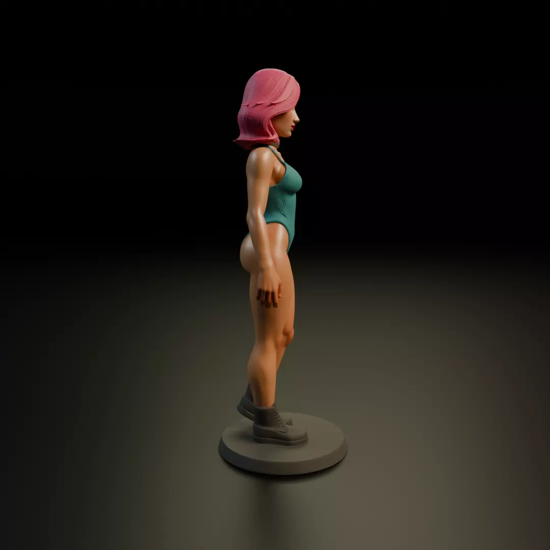 pin up bikini 3D print model_1