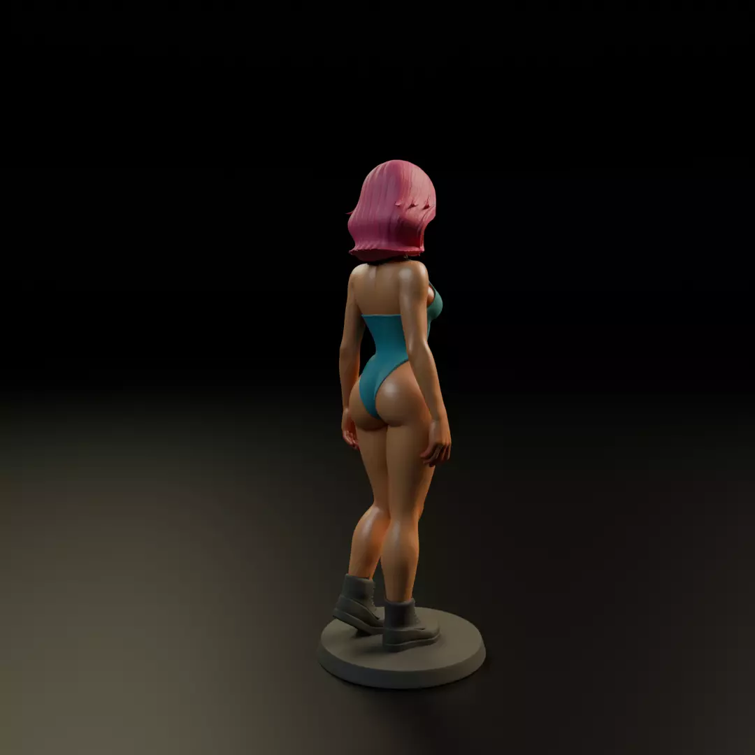 pin up bikini 3D print model_13