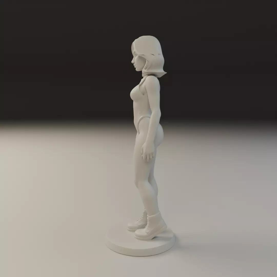 pin up bikini 3D print model_4
