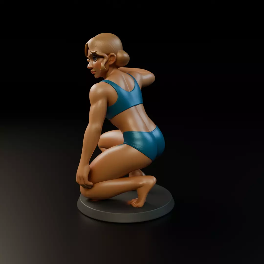 pin-up Fitness 3D print model_4