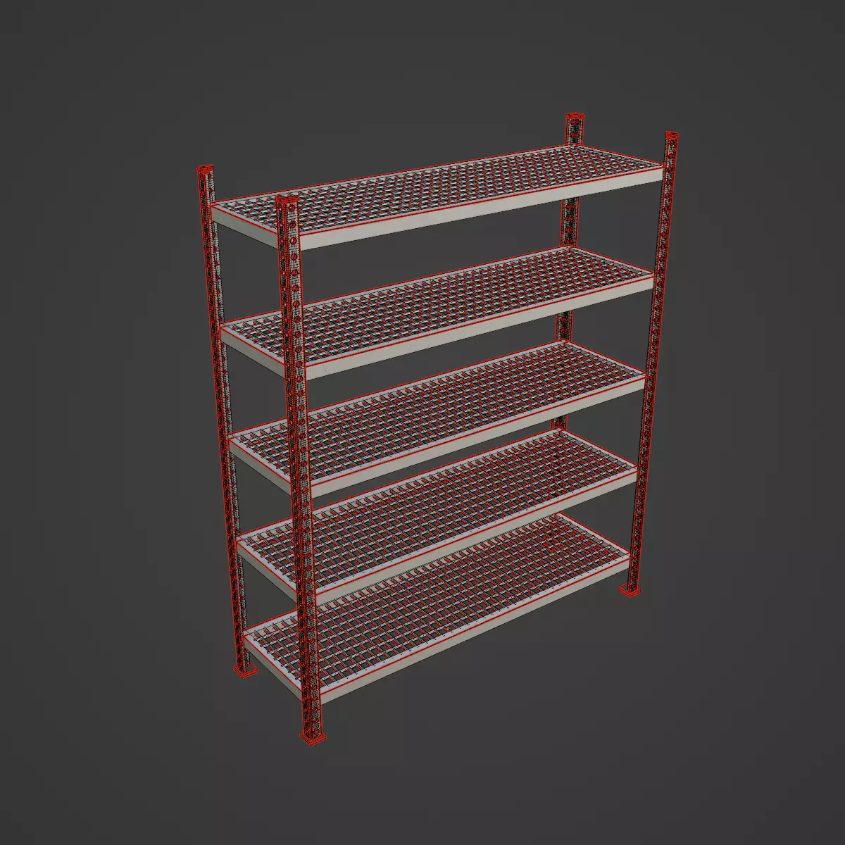 Iron Shelf 01 3D model_7
