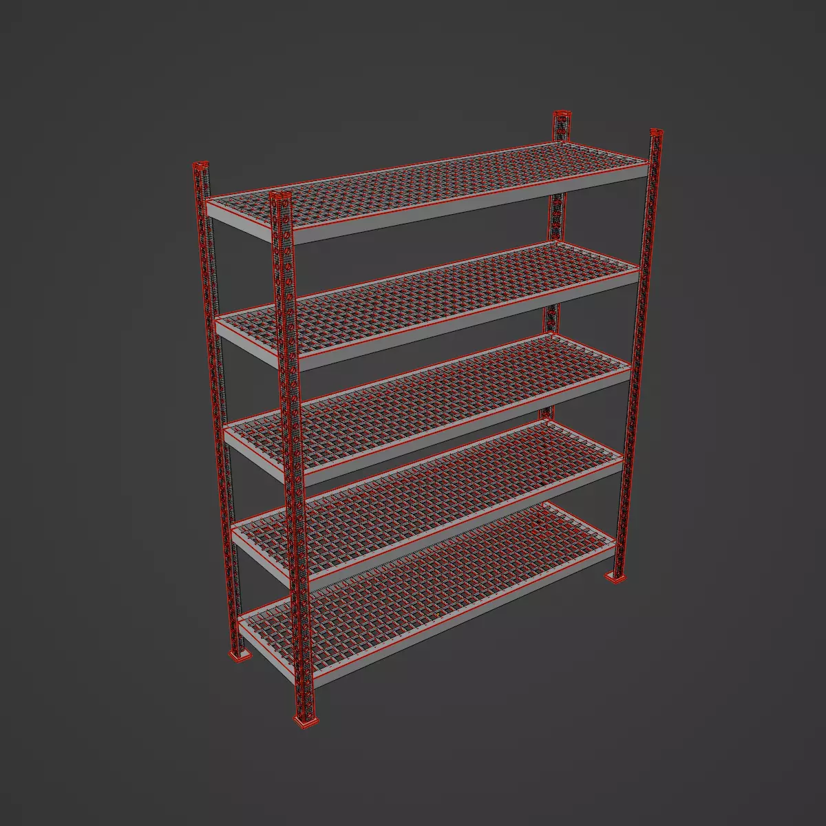 Iron Shelf 01 3D model_9